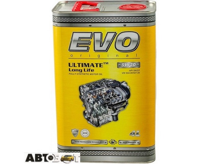 Моторное масло EVO ULTIMATE LongLife 5W-30 4л, цена: 2 138 грн.