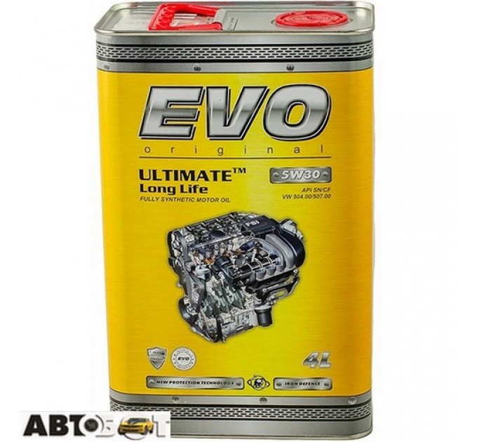 Моторна олива EVO ULTIMATE LongLife 5W-30 4л, ціна: 1 176 грн.