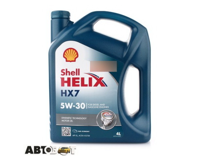 Моторное масло SHELL Helix HX7 5W-30 4л, цена: 2 344 грн.