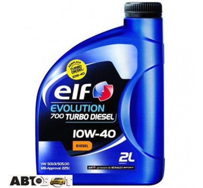 Моторное масло ELF Evolution 700 Turbo Diesel 10W-40 2л, цена: 476 грн.