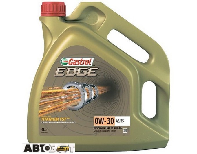 Моторное масло CASTROL EDGE Titanium FST 0W-30 A5/B5 4л, цена: 3 391 грн.