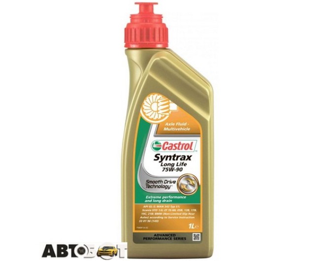 Трансмісійна олива CASTROL TRANSMAX AXLE LONGLIFE 75W-90 1л, ціна: 1 187 грн.