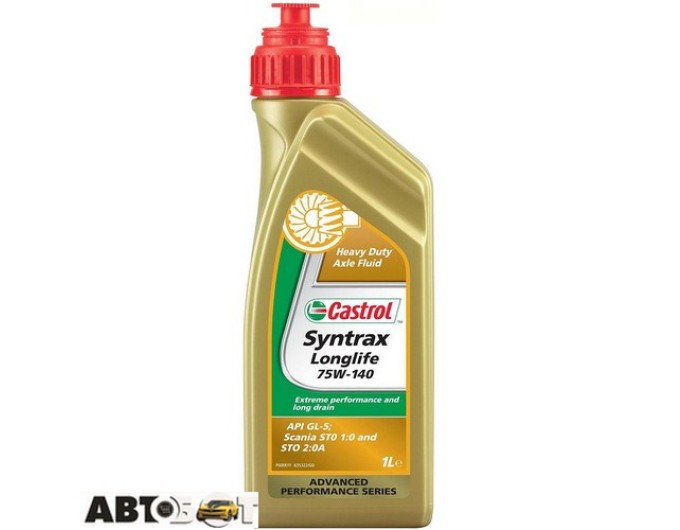 Трансмісійна олива CASTROL Syntrax Longlife 75W-140 1л, ціна: 612 грн.