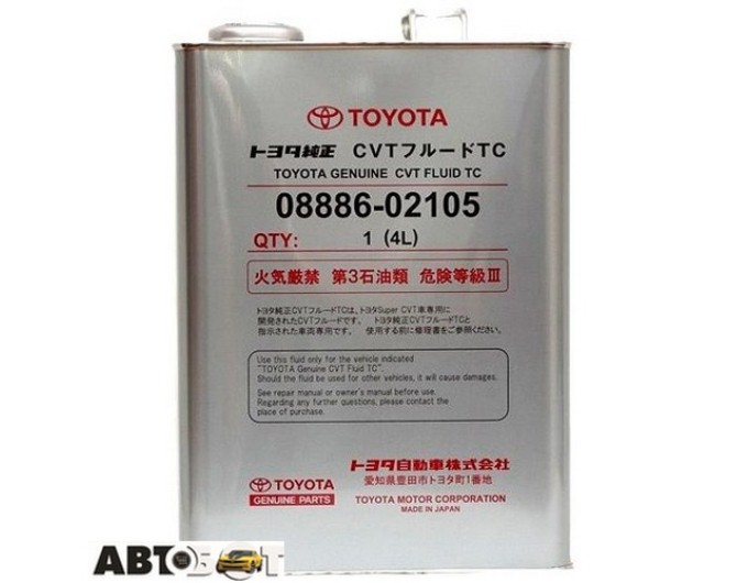 Трансмиссионное масло Toyota Genuine CVT Fluid TC 08886-02105 4л, цена: 2 603 грн.