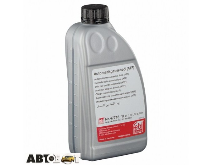 Трансмиссионное масло Febi Automatikgetriebeol ATF MB 236.17 47716 1л, цена: 1 040 грн.