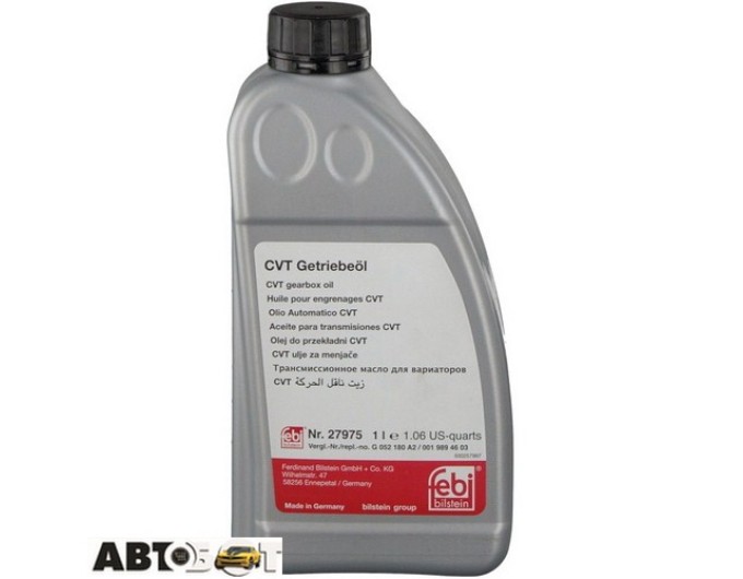Трансмісійна олива Febi ATF CVT жовтий 27975 1л, ціна: 1 067 грн.