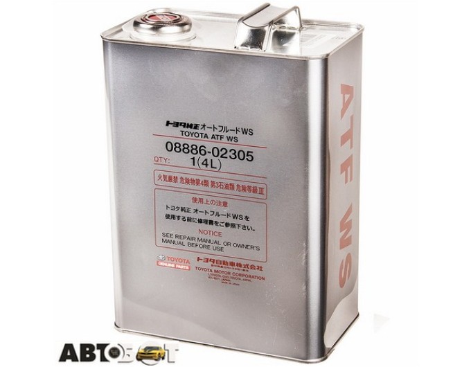 Трансмісійна олива Toyota ATF WS 08886-02305 4л, ціна: 3 214 грн.