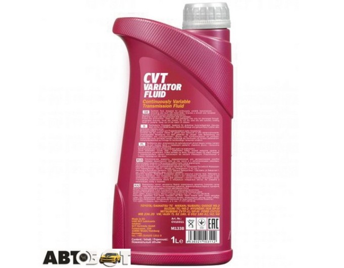 Трансмісійна олива MANNOL CVT Variator Fluid 1л, ціна: 670 грн.