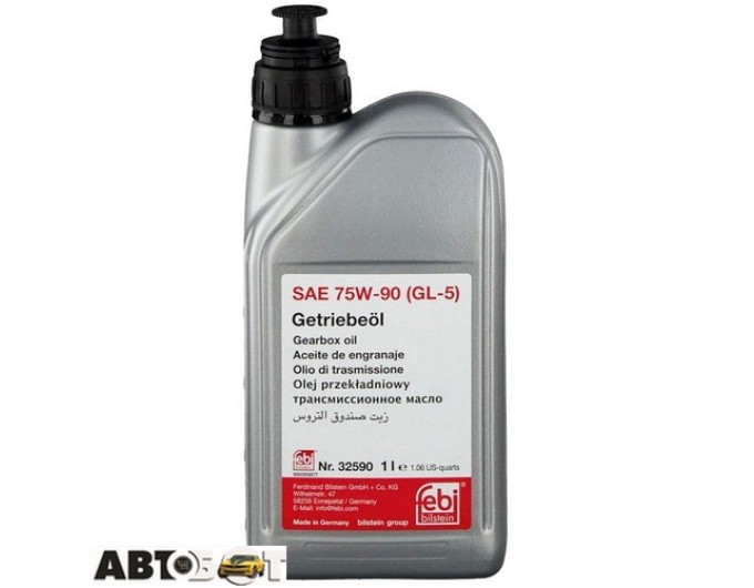 Трансмиссионное масло Febi 75W-90 GL-5 32590 1л, цена: 882 грн.