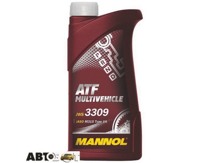Трансмісійна олива MANNOL ATF MULTIVEHICLE JWS 3309 1л, ціна: 493 грн.