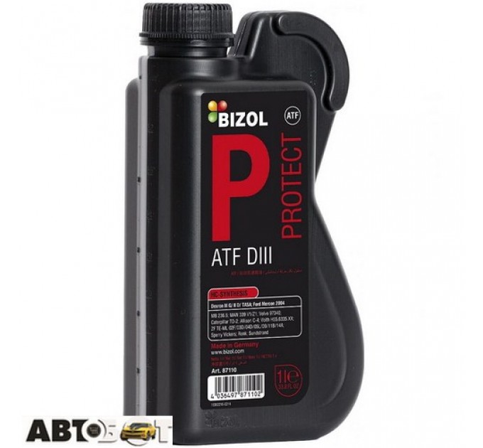 Трансмісійна олива BIZOL Protect ATF DIII B87110 1л, ціна: 655 грн.