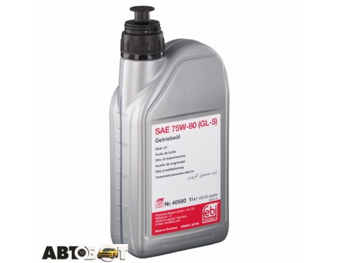 Трансмиссионное масло Febi Getriebeol 75W-80 (40580) 1л, цена: 1 077 грн.