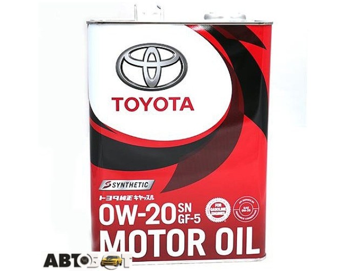 Моторна олива Toyota Motor Oil 0W-20 08880-12605 4л, ціна: 2 291 грн.
