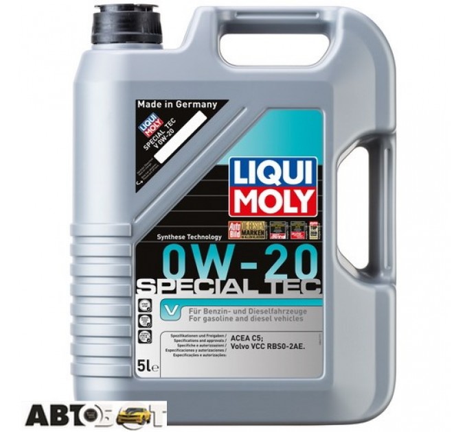 Моторное масло LIQUI MOLY SPECIAL TEC V 0W-20 20632 5л, цена: 3 379 грн.
