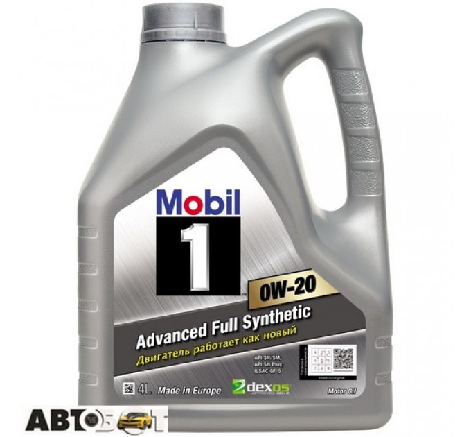 Моторное масло MOBIL 1 0W-20 4л, цена: 2 419 грн.