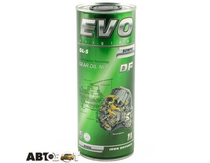 Трансмиссионное масло EVO DF 80W-90 GL-5 1л, цена: 272 грн.
