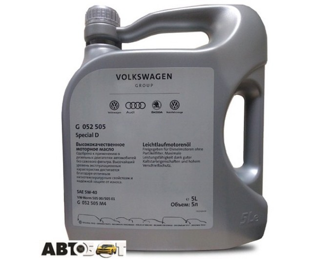 Моторна олива VAG SPECIAL D 5W-40 G052505M4 5л, ціна: 1 631 грн.