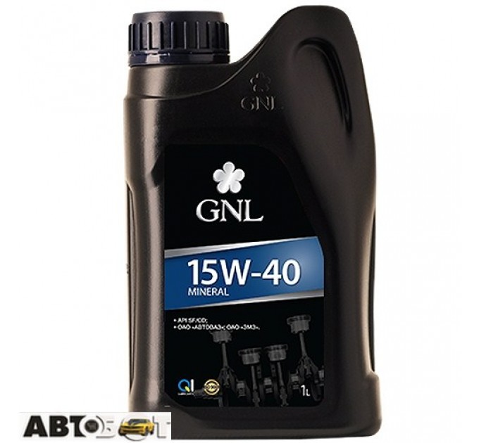 Моторна олива GNL Mineral 15W-40 1л, ціна: 188 грн.