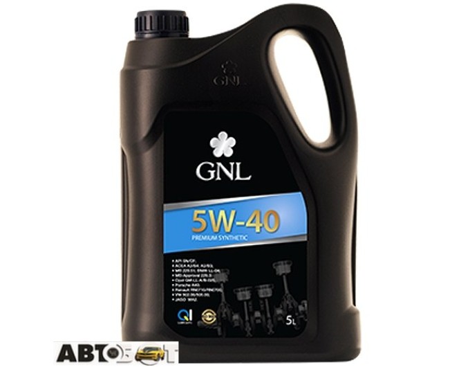Моторна олива GNL Premium Synthetic 5W-40 5л, ціна: 4 252 грн.