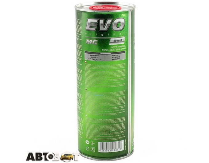 Трансмиссионное масло EVO MG 80W-90 GL-4 1л, цена: 341 грн.