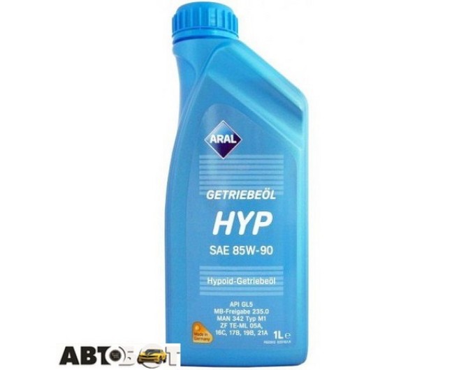 Трансмиссионное масло ARAL Getriebeoel HYP 85W-90 1л, цена: 453 грн.