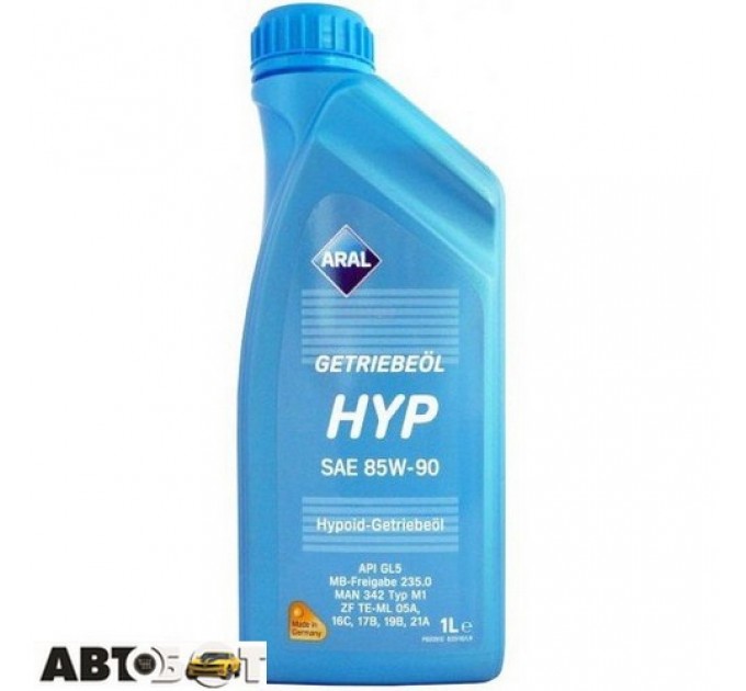 Трансмиссионное масло ARAL Getriebeoel HYP 85W-90 1л, цена: 249 грн.