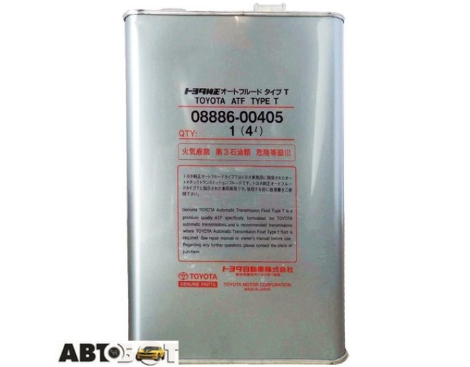 Трансмиссионное масло Toyota ATF TYPE T 08886-00405 4л, цена: 1 431 грн.