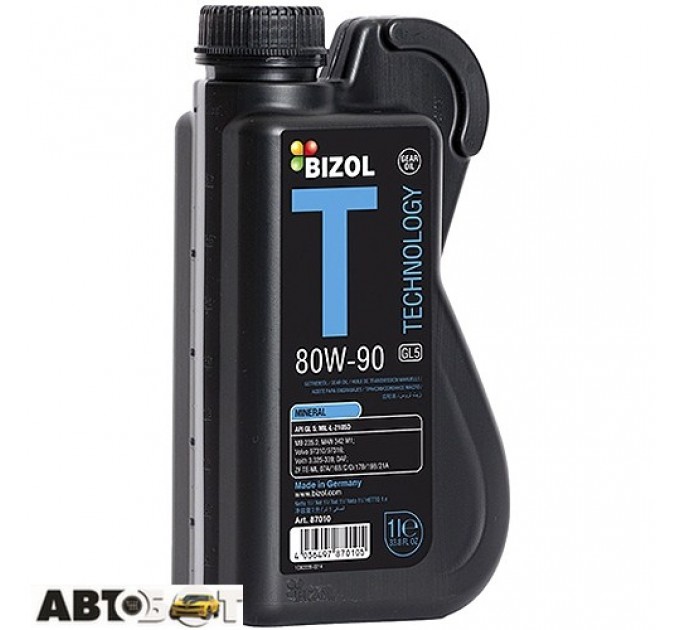  Трансмиссионное масло BIZOL Technology Gear Oil 80W-90 GL-5 B87010 1л
