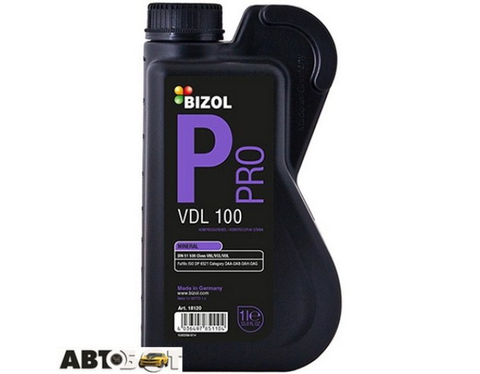 Компресорне масло BIZOL Pro VDL 100 Compressor Oil B18120 1л, ціна: 564 грн.