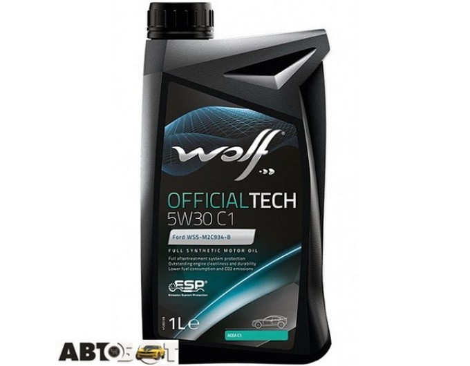 Моторна олива WOLF OFFICIALTECH 5W-30 C1 1л, ціна: 453 грн.