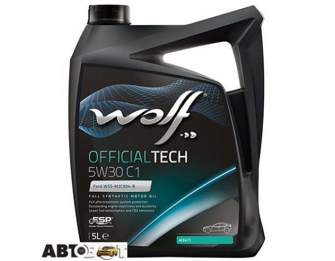 Моторное масло WOLF OFFICIALTECH 5W-30 C1 5л, цена: 2 051 грн.