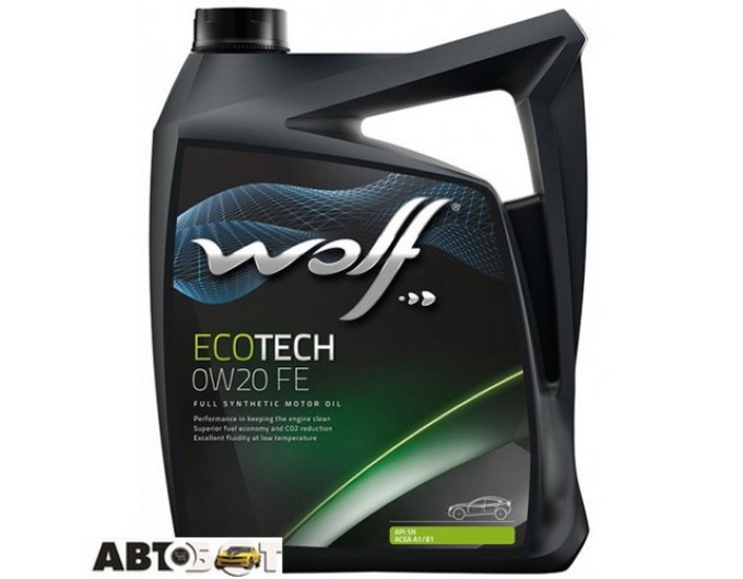 Моторное масло WOLF ECOTECH 0W-20 D1 FE 5л, цена: 1 397 грн.