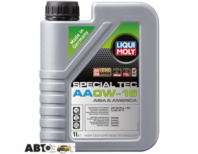 Моторное масло LIQUI MOLY SPECIAL TEC AA 0W-16 21326 1л, цена: 876 грн.
