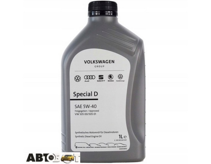 Моторна олива VAG Special D 5W-40 GS55505M2 1л, ціна: 598 грн.