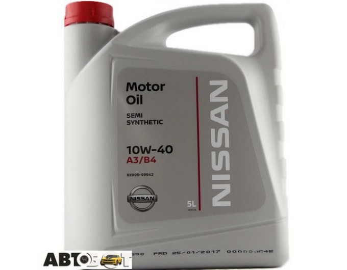 Моторна олива Nissan Motor Oil 10W-40 KE90099942 5л, ціна: 2 551 грн.