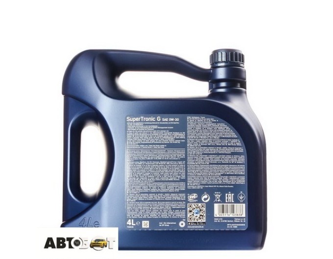 Моторное масло ARAL SuperTronic G 0W-30 4л, цена: 3 234 грн.