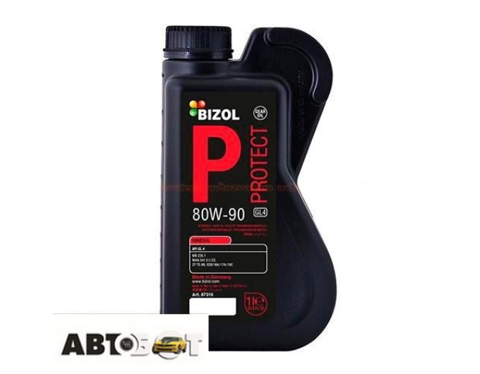 Трансмісійна олива BIZOL Protect Gear Oil 80W-90 GL-4 B87310 1л, ціна: 1 067 грн.