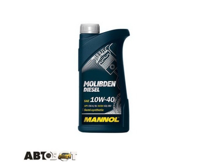 Моторное масло MANNOL MOLIBDEN DIESEL 10W-40 1л, цена: 443 грн.