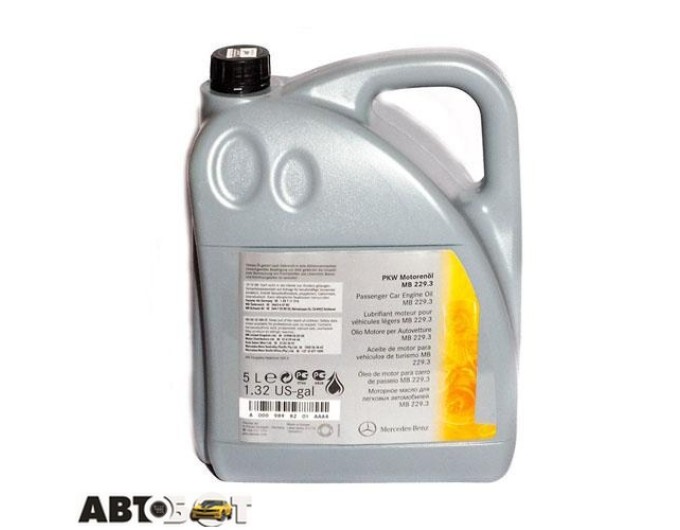 Моторное масло Mercedes-benz Benz PKW Motorenol 5W-40 (A0009898201BAA4) 5л, цена: 3 067 грн.