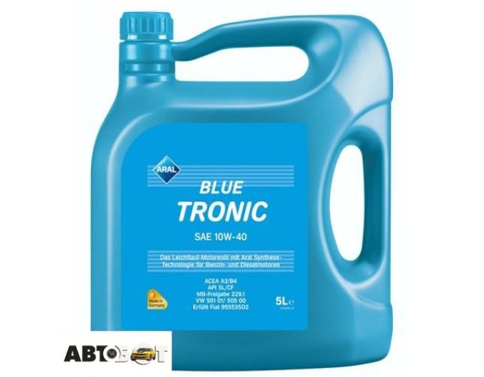 Моторное масло ARAL BlueTronic 10W-40 5л, цена: 2 829 грн.