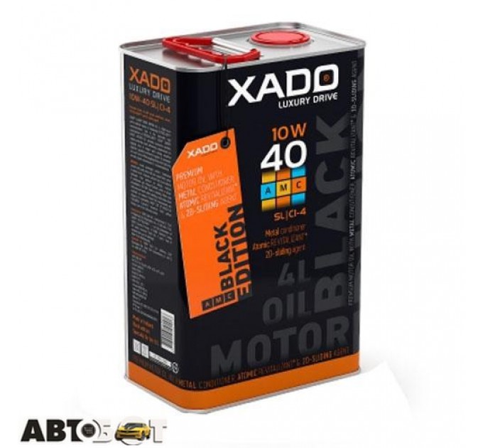  Моторное масло XADO LX AMC Black Edition 10W-40 SL/CI-4 4л