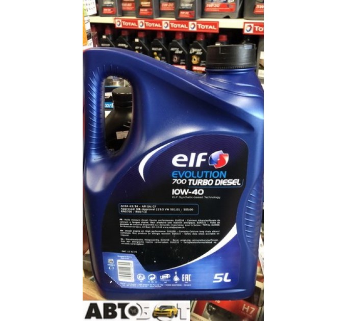 Моторное масло ELF EVOLUTION 700 TURBO DIESEL 10W-40 5л, цена: 1 159 грн.