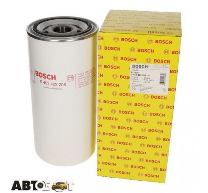 Фільтр оливи Bosch 0 451 403 208, ціна: 1 201 грн.