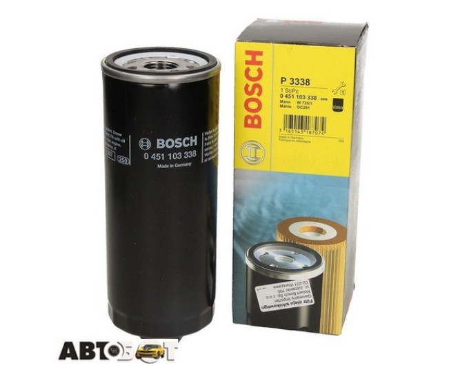 Масляный фильтр Bosch 0 451 103 338, цена: 843 грн.