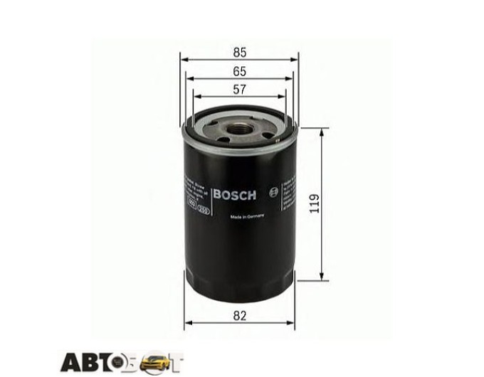 Фільтр оливи Bosch 0 986 452 000, ціна: 280 грн.