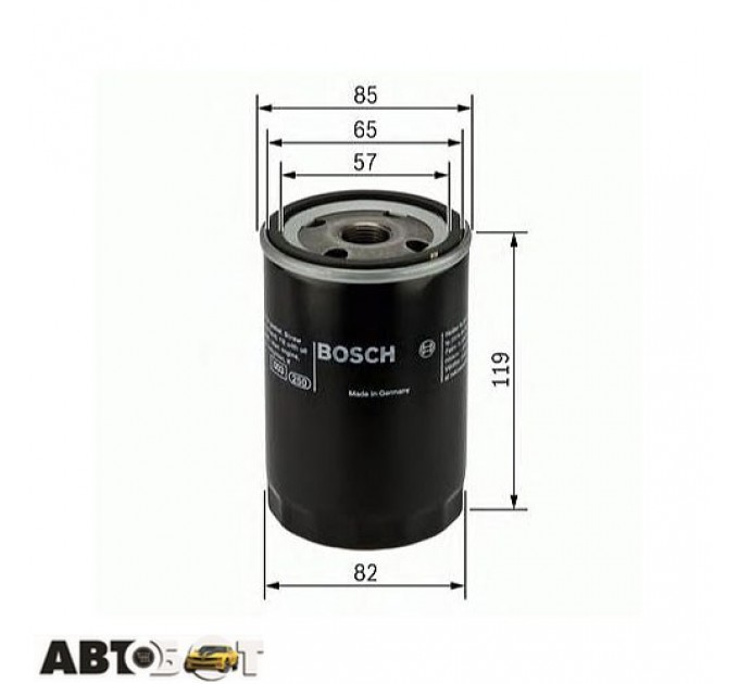 Фільтр оливи Bosch 0 986 452 000, ціна: 214 грн.