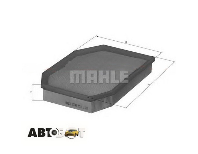 Повітряний фільтр MAHLE LX1741, ціна: 968 грн.