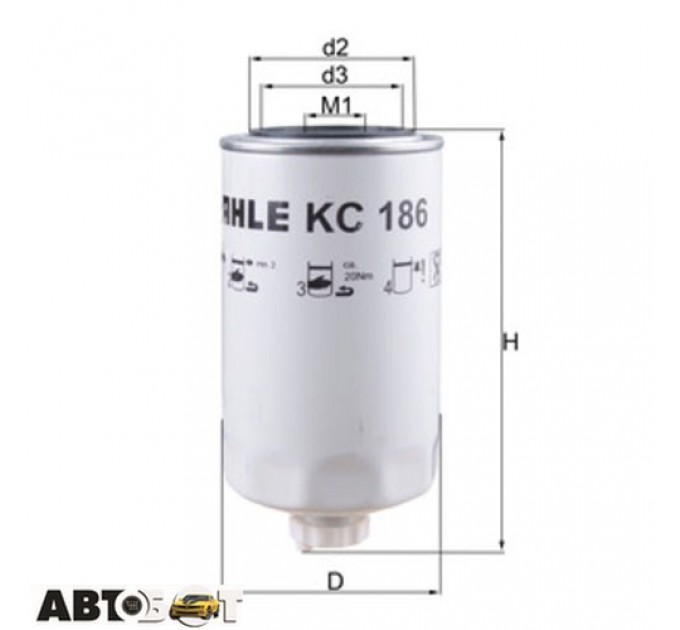 Паливний фільтр KNECHT KC186, ціна: 686 грн.