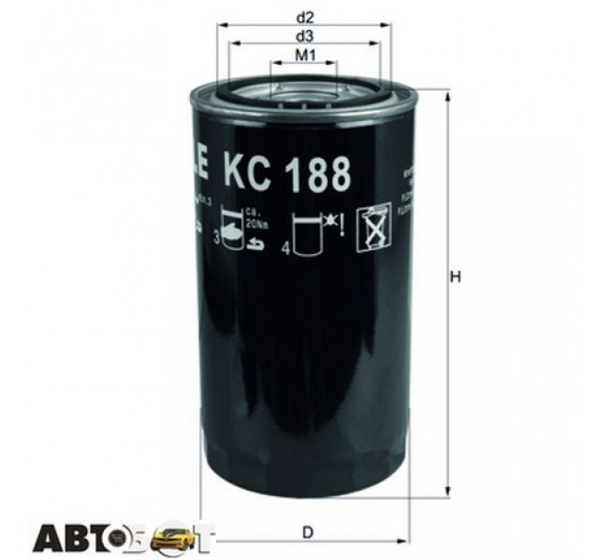 Паливний фільтр KNECHT KC 188, ціна: 545 грн.