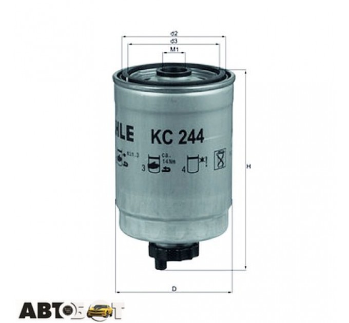 Топливный фильтр KNECHT KC244, цена: 1 491 грн.